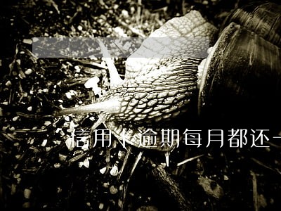 信用卡逾期每月都还一部分 信用卡逾期每月都还一部分