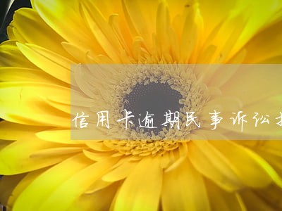 信用卡逾期民事诉讼找律师 信用卡逾期民事诉讼找律师