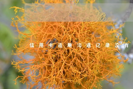 信用卡逾期沟通记录没有了 信用卡逾期沟通记录没有了