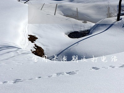 信用卡逾期没打电话 信用卡逾期没打电话
