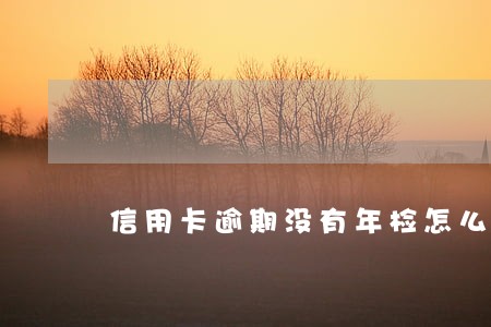 信用卡逾期没有年检怎么办 信用卡逾期没有年检怎么办