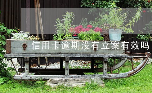 信用卡逾期没有立案有效吗