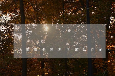 信用卡逾期泄露给你的抖音好友 信用卡逾期泄露给你的抖音好友