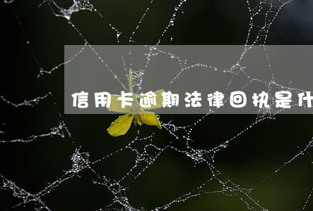 信用卡逾期法律回执是什么 信用卡逾期法律回执是什么