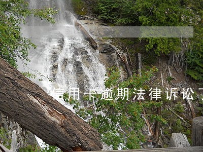 信用卡逾期法律诉讼了怎么办 信用卡逾期法律诉讼了怎么办