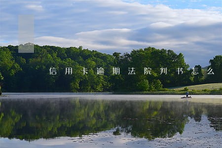 信用卡逾期法院判书怎么办