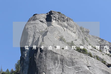 信用卡逾期法院申请财产查封 信用卡逾期法院申请财产查封