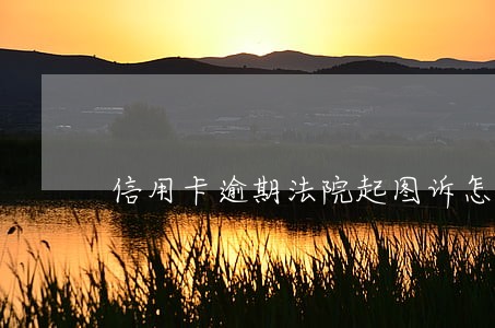 信用卡逾期法院起图诉怎么办 信用卡逾期法院起图诉怎么办
