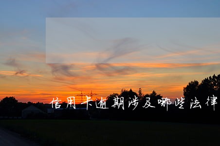信用卡逾期涉及哪些法律风险 信用卡逾期涉及哪些法律风险