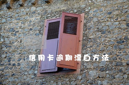 信用卡逾期漂白方法