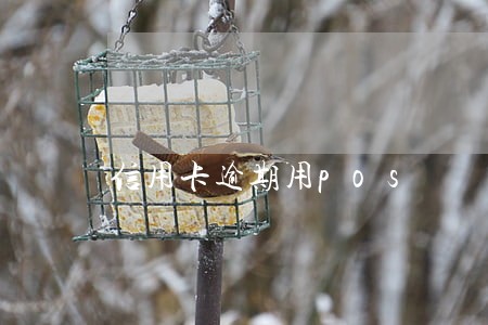 信用卡逾期用pos 信用卡逾期用pos