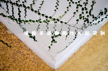 信用卡逾期用什么能贷到款