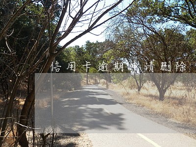 信用卡逾期申请删除