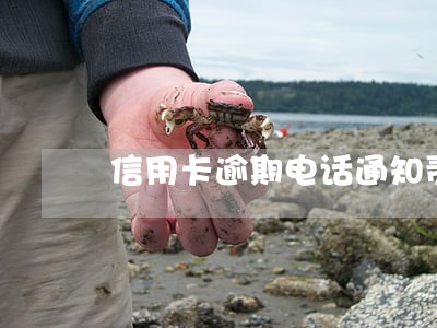 信用卡逾期电话通知责任 信用卡逾期电话通知责任