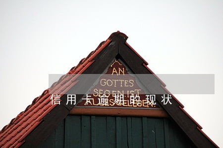 信用卡逾期的现状 信用卡逾期的现状