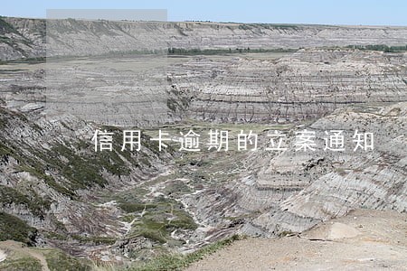 信用卡逾期的立案通知 信用卡逾期的立案通知
