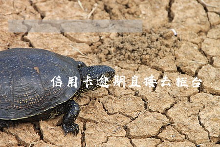 信用卡逾期直接去柜台 信用卡逾期直接去柜台