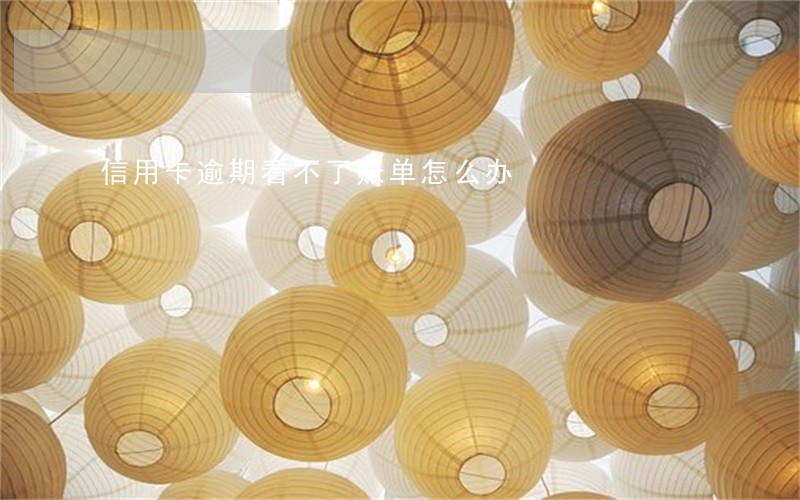 信用卡逾期看不了账单怎么办 信用卡逾期看不了账单怎么办