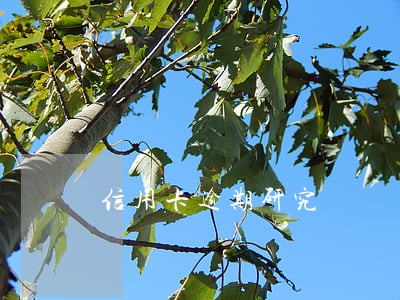 信用卡逾期研究 信用卡逾期研究