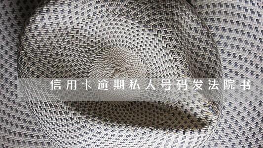 信用卡逾期私人号码发法院书 信用卡逾期私人号码发法院书