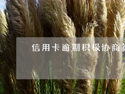 信用卡逾期积极协商算恶意透支吗 信用卡逾期积极协商算恶意透支吗