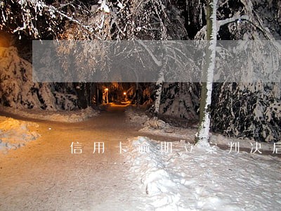 信用卡逾期立案判决后怎么还款 信用卡逾期立案判决后怎么还款