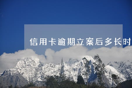 信用卡逾期立案后多长时间抓捕 信用卡逾期立案后多长时间抓捕