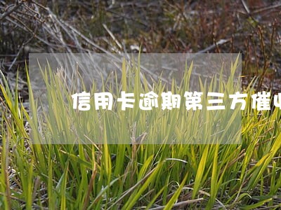 信用卡逾期第三方催收能协商 信用卡逾期第三方催收能协商