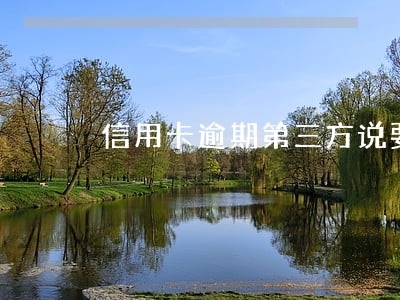 信用卡逾期第三方说要见人 信用卡逾期第三方说要见人