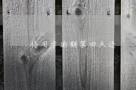 信用卡逾期第四天还