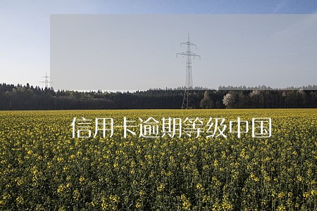 信用卡逾期等级中国 信用卡逾期等级中国