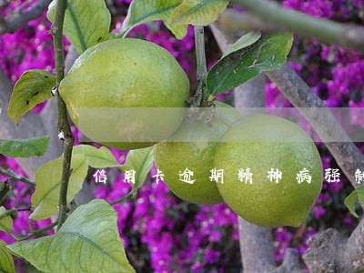 信用卡逾期精神病强制执行 信用卡逾期精神病强制执行
