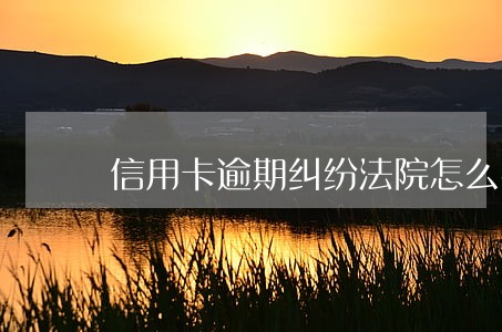 信用卡逾期纠纷法院怎么判 信用卡逾期纠纷法院怎么判