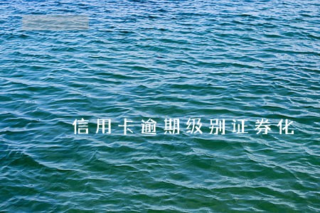 信用卡逾期级别证券化