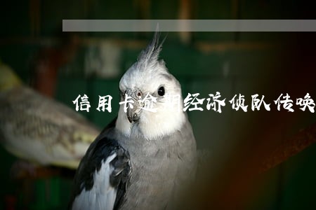 信用卡逾期经济侦队传唤方式