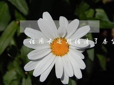 信用卡逾期结清了房贷 信用卡逾期结清了房贷