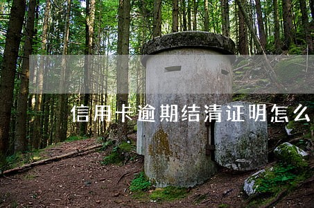 信用卡逾期结清证明怎么来的 信用卡逾期结清证明怎么来的