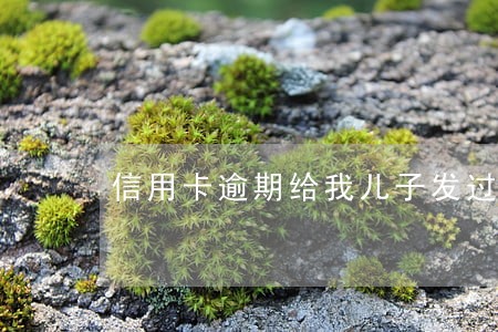 信用卡逾期给我儿子发过去了