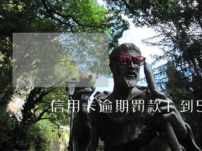 信用卡逾期罚款1到5倍罚金 信用卡逾期罚款1到5倍罚金