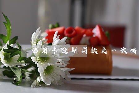 信用卡逾期罚款是一次吗 信用卡逾期罚款是一次吗