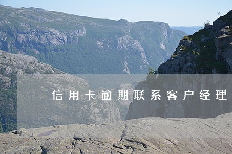信用卡逾期联系客户经理 信用卡逾期联系客户经理
