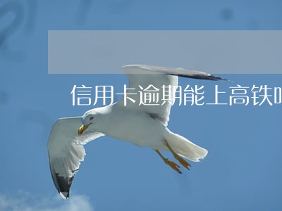 信用卡逾期能上高铁吗 信用卡逾期能上高铁吗