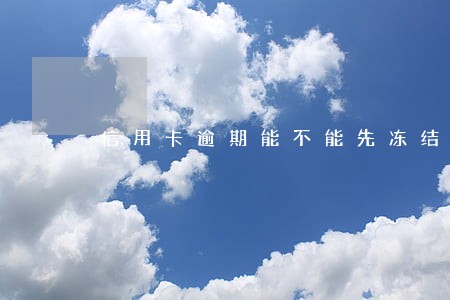信用卡逾期能不能先冻结