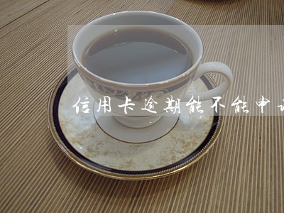信用卡逾期能不能申请提前还款 信用卡逾期能不能申请提前还款