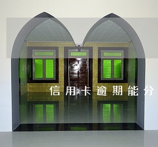 信用卡逾期能分60期吗