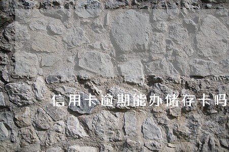 信用卡逾期能办储存卡吗