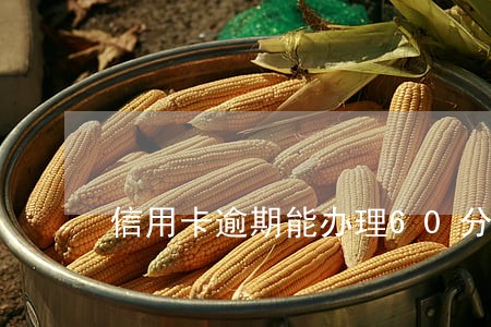 信用卡逾期能办理60分期吗 信用卡逾期能办理60分期吗