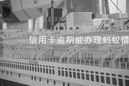 信用卡逾期能办理蚂蚁借呗吗