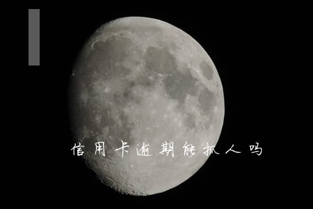 信用卡逾期能抓人吗 信用卡逾期能抓人吗