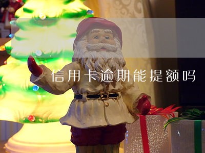 信用卡逾期能提额吗 信用卡逾期能提额吗